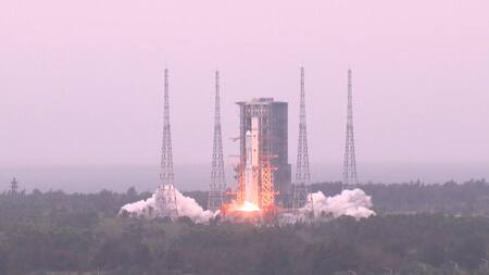 El nuevo satélite enviado por China. Foto: EFE