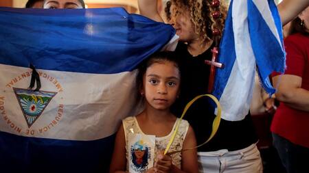 Vía Crucis en Nicaragua. Foto: REUTERS
