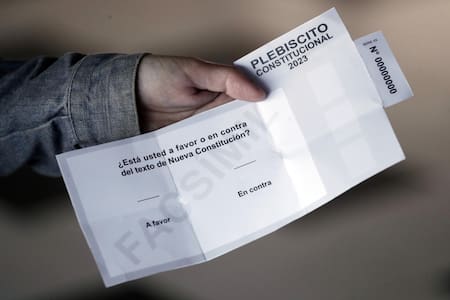 Plebiscito por una nueva Constitución en Chile. Foto: EFE.