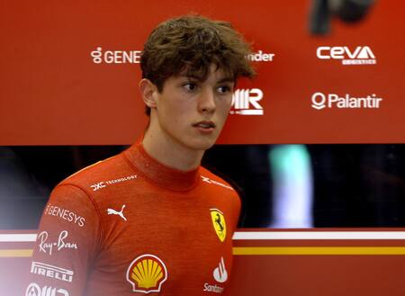 Oliver Bearman, piloto de Ferrari. Foto: REUTERS.