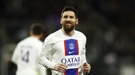 Messi, feliz tras su actuación ante Angers. Foto: Reuters.