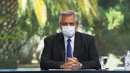 Alberto Fernández puso en marcha las primeras 30 obras públicas de 2021, captura YouTube