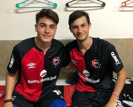 Shamel Batistuta (izquierda) en su época de Inferiores en Newells Old Boys. Foto: Instagram @batistuta_shamel.