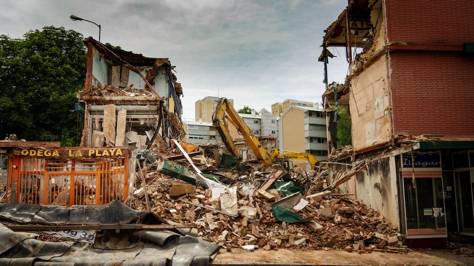 Consecuencias de un terremoto. Foto: Unsplash.