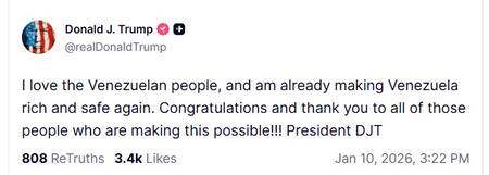 Donald Trump en Truth