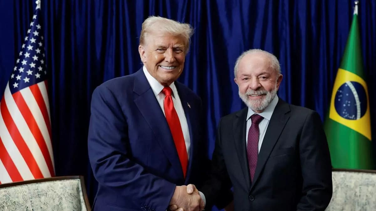 Donald Trump y Lula Da Silva.