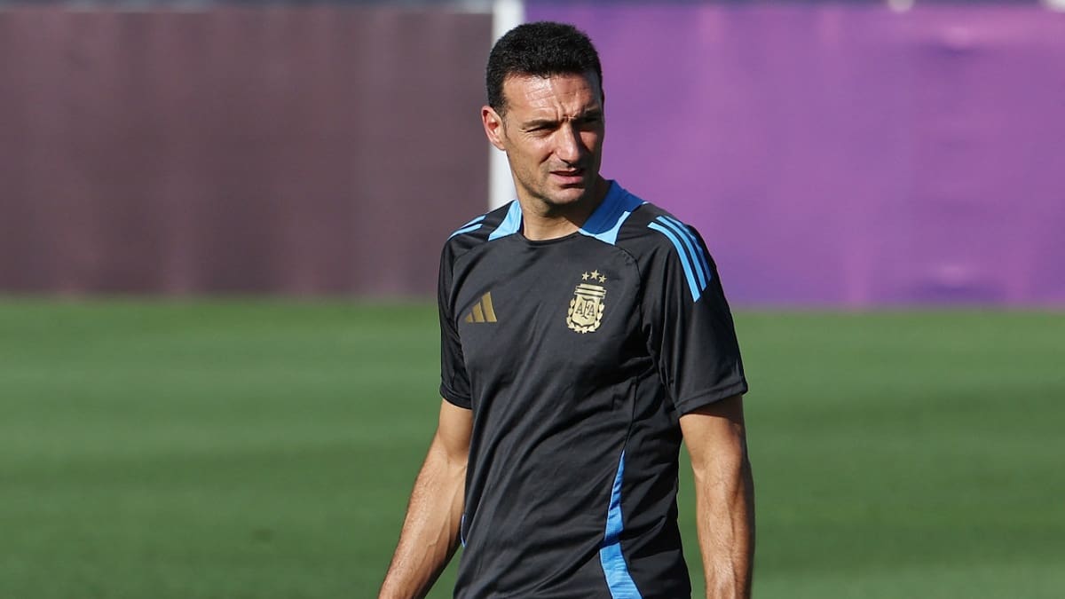 Lionel Scaloni, DT de la Selección Argentina. Foto: Reuters.
