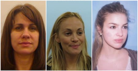 Nancy Dupláa, Maria Eugenia Ritó y Ailén Bechara. Foto: Twitter/LaFotoDelDNI