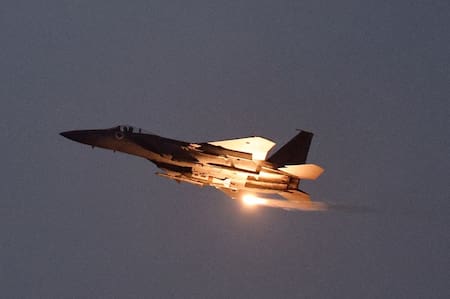 Avión caza F15 de Estados Unidos.