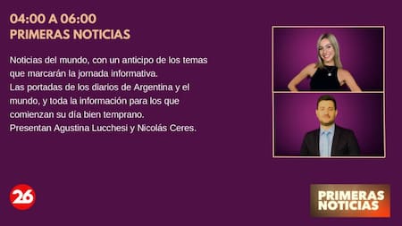 Nueva programación de Canal 26 2022 - Primeras Noticias