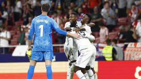 Real Madrid venció a Atlético de Madrid en el derbi. Foto: EFE.