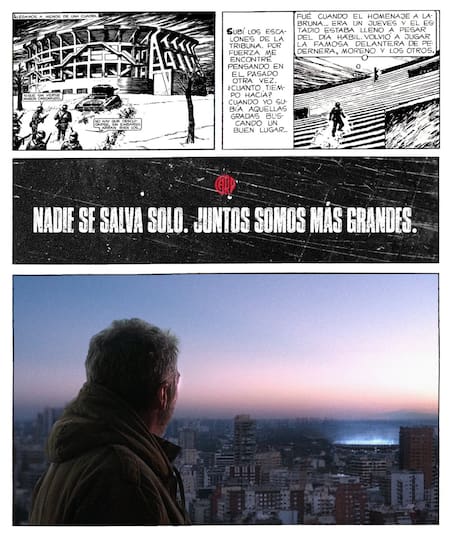 La publicación de River Plate sobre "El Eternauta". Foto: X @RiverPlate