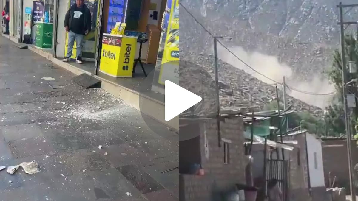 Los videos impactantes del terremoto en Perú: una enorme nube de polvo cubrió la zona rural de Ayacucho