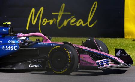Franco Colapinto en el circuito Gilles Villeneuve de Canadá. Foto: Reuters (Mathieu Belanger)
