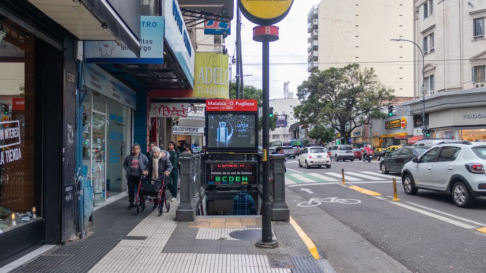 Estación Malabia de la línea B del subte.