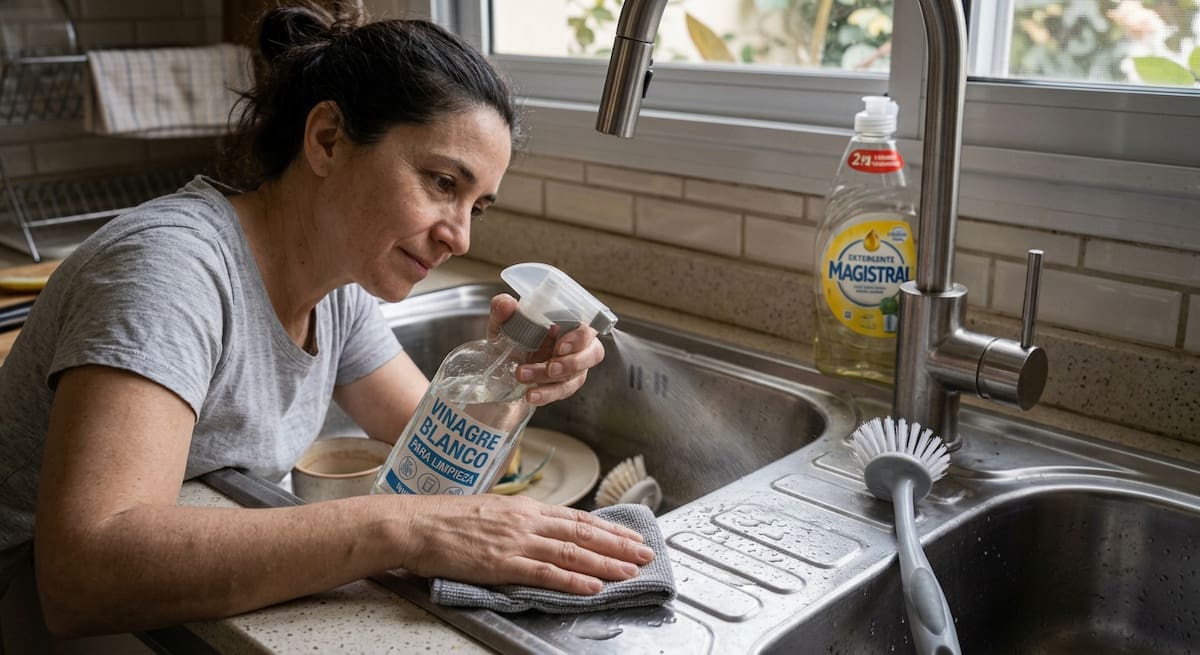 Por qué recomiendan poner vinagre en la bacha de la cocina