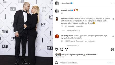 El posteo de Icardi en medio del sobre la salud de Wanda Nara. Foto: Instagram.