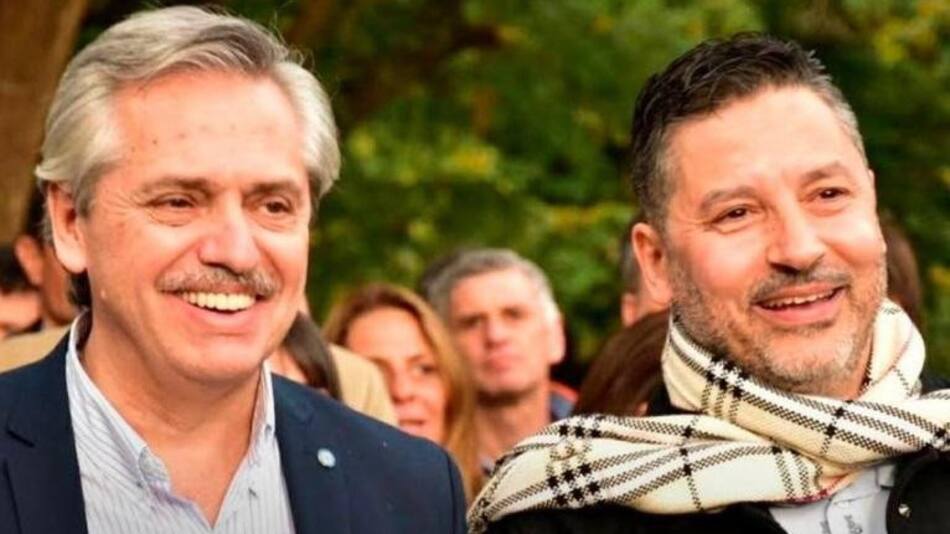 Alberto Fernández junto a Gustavo Menéndez, cuarentena en el AMBA