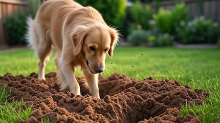 Qué significa que tu perro haga pozos en la tierra.