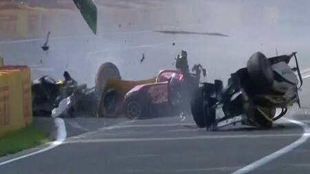 Accidente en la F2 que produjo la muerte de Anthoine Hubert