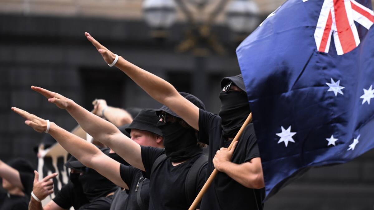 Saludo nazi en Australia. Foto: EFE