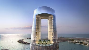 El hotel más alto del planeta: 82 pisos, vistas panorámicas al Golfo Pérsico y más de mil habitaciones