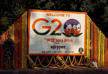 Cartel de bienvenida a la Cumbre del G20. Foto: Reuters.