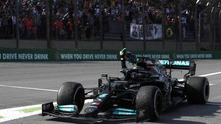 Victoria de Lewis Hamilton en el Gran Premio de Brasil, AGENCIA EFE
