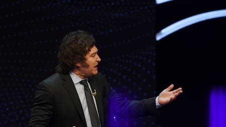 Javier Milei. Debate 2023. Foto: Télam.