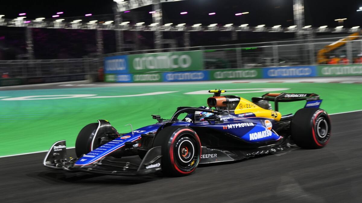 Franco Colapinto en el Gran Premio de Las Vegas; Fórmula 1. Foto: Reuters.