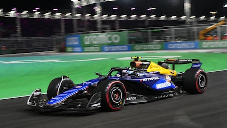 Franco Colapinto en el Gran Premio de Las Vegas; Fórmula 1. Foto: Reuters.