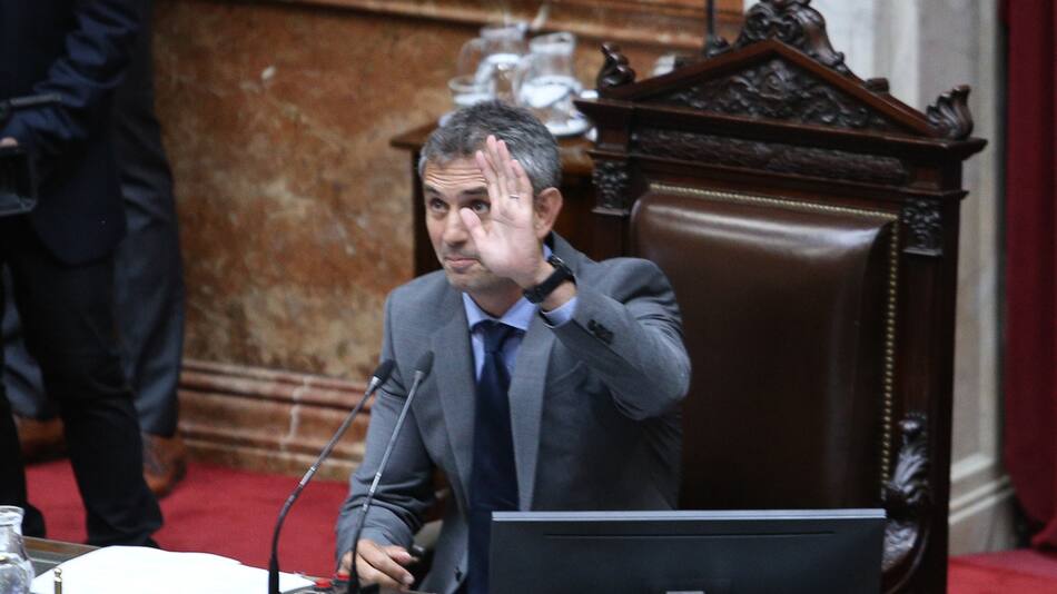 Martín Menem en la Cámara de Diputados. Foto: NA.