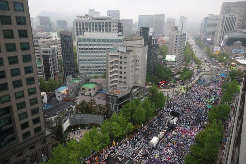 Día del Trabajador en Corea del Sur. Foto: Reuters/Kim Hong-Ji