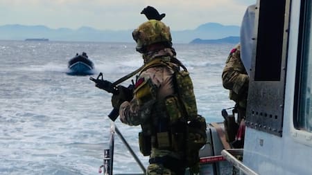 El buque de guerra HMS Trent de Reino Unido. Foto: X @HMS Trent
