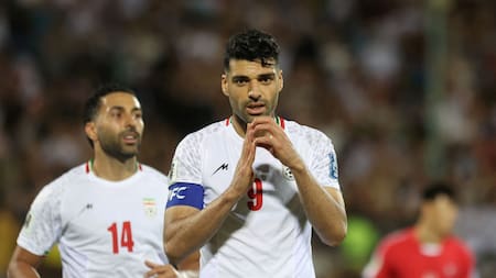 Mehdi Taremi en la selección de Irán. Foto: REUTERS.