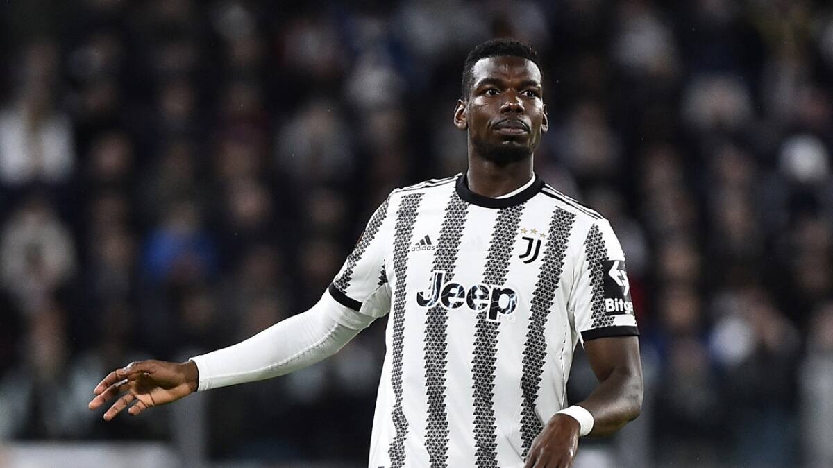 Paul Pogba dio positivo en un control antidoping. Foto: Reuters.