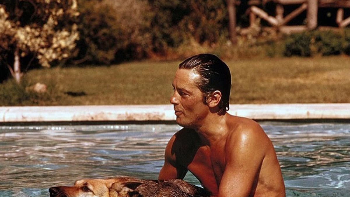 Alain Delon y Loubo. Foto: Instagram @alaindelondaily_.