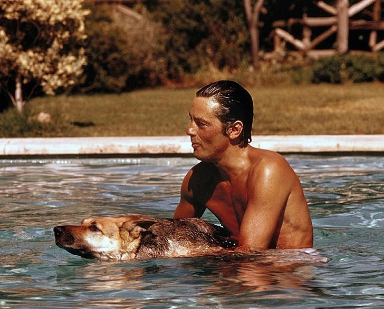 Alain Delon y Loubo. Foto: Instagram @alaindelondaily_.