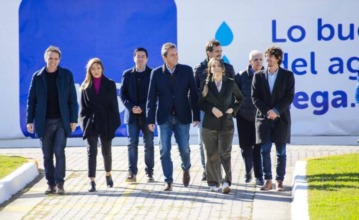 Malena Galmarini, acto de AySA. Crédito: prensa