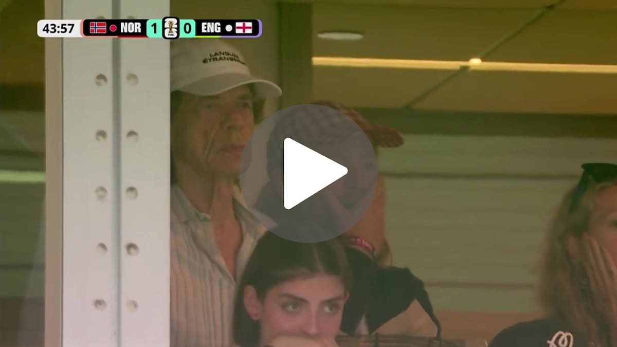 Video: el sufrimiento de Mick Jagger y David Beckham en el Noruega-Inglaterra por el Mundial 2026