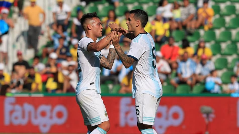 Lautaro Martínez y Leandro Paredes, amistoso internacional