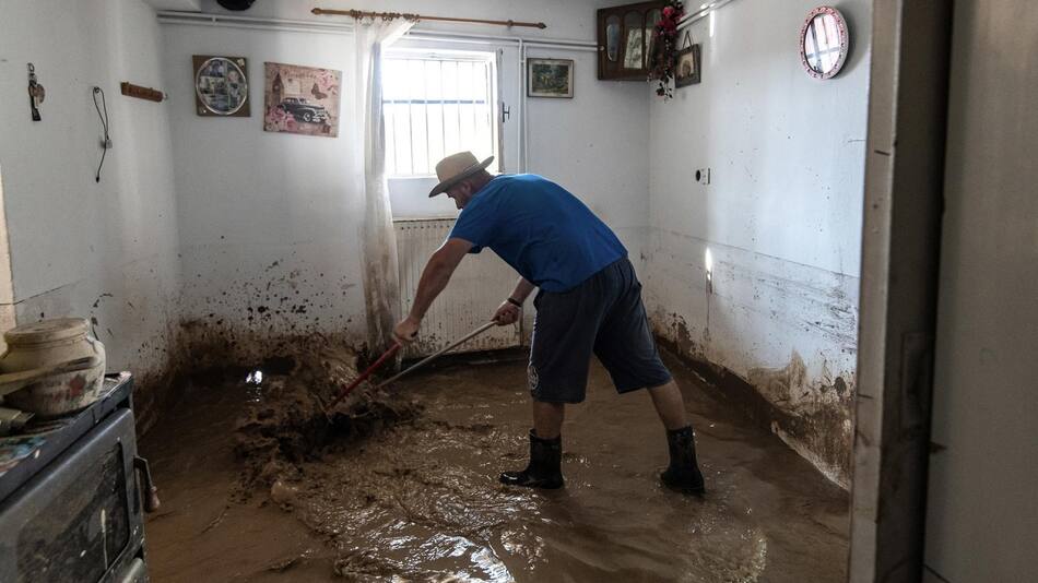 Los hogares de Grecia luego de la tormenta "Daniel". Foto: EFE