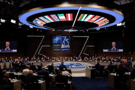 Aniversario 75 de la OTAN. Foto: Reuters.