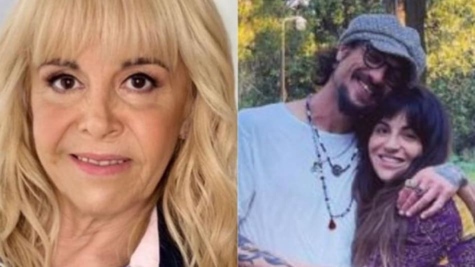 Claudia Villafañe y Daniel Osvaldo junto a Gianinna Maradona. Foto: NA.