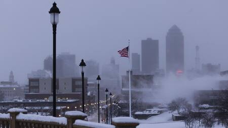 Ola de frío en Estados Unidos. Foto: EFE