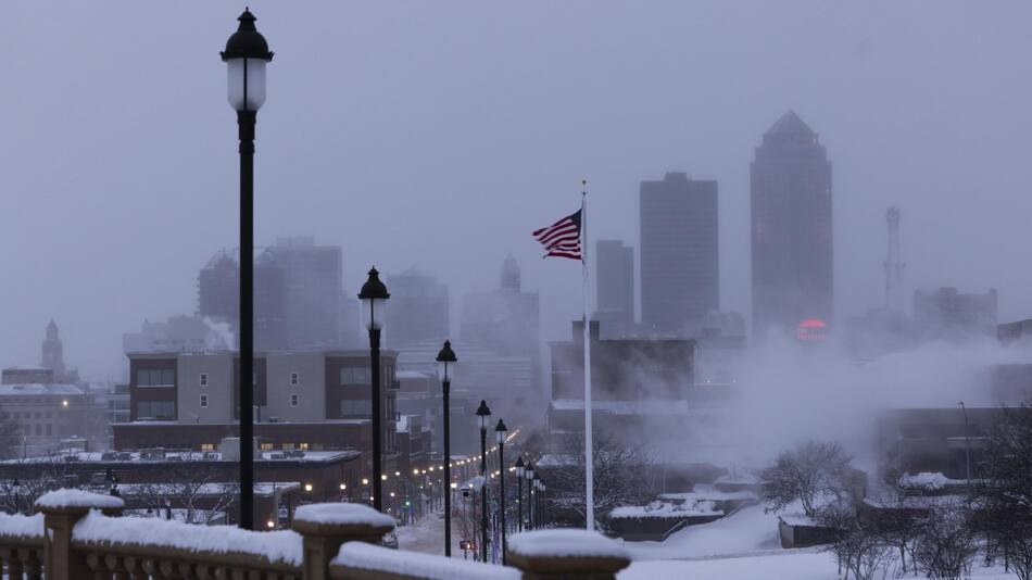 Ola de frío en Estados Unidos. Foto: EFE