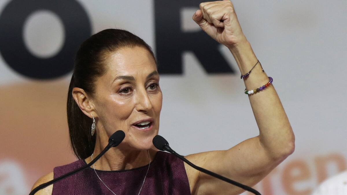 Claudia Sheinbaum, candidata presidencial del oficialismo en México. Foto: Reuters.