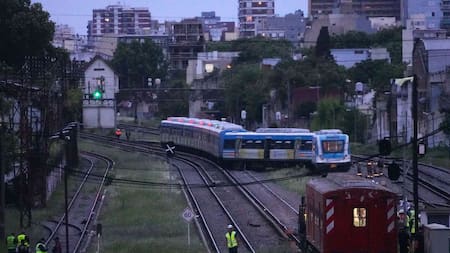 Descarriló una formación del tren Sarmiento en Liniers