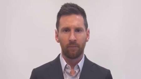 Pedido de disculpas de Lionel Messi tras la sancion del PSG. Foto: Captura de video.