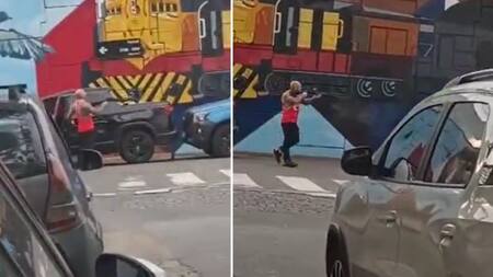 Un hombre le disparó a la Policía con una escopeta en Flores.